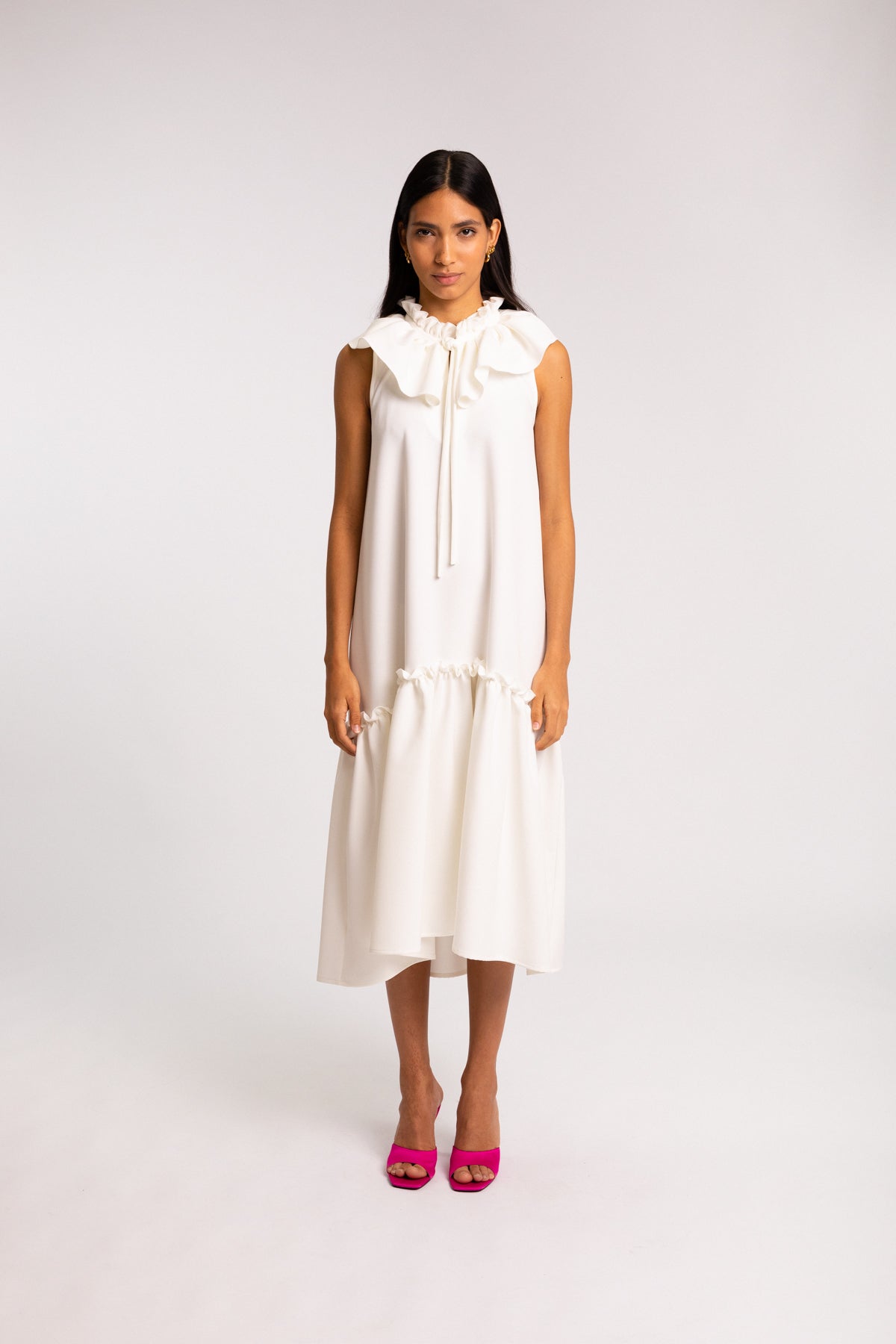 ARIANA SLEEVELESS DRESS WHITE