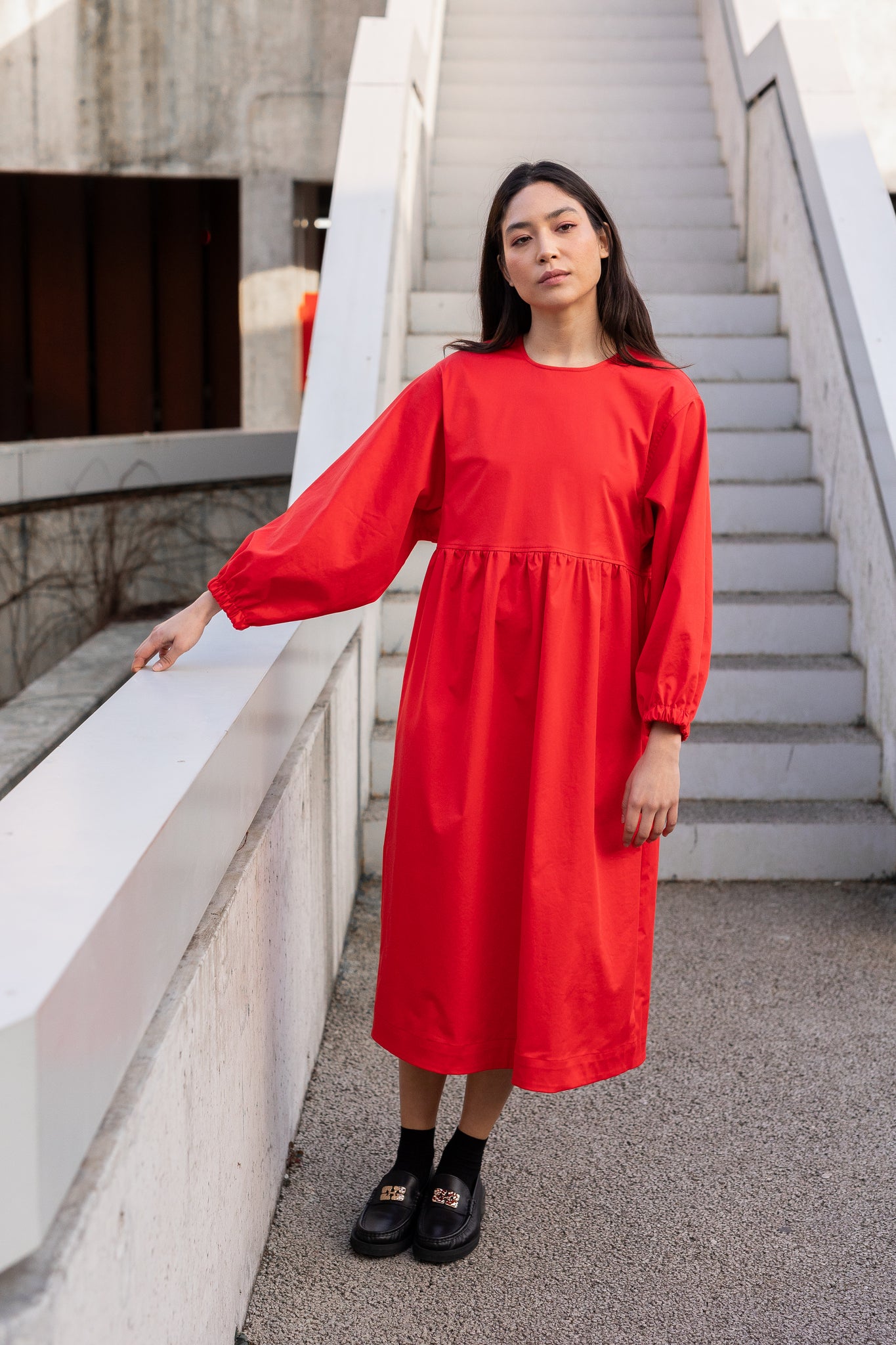VALENTINA DRESS RED